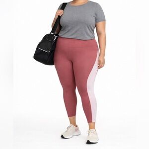 Nike Run Tights 7/8 LENGTH Women’s Sz 2X MID RISE DRI-FIT Pink NWT